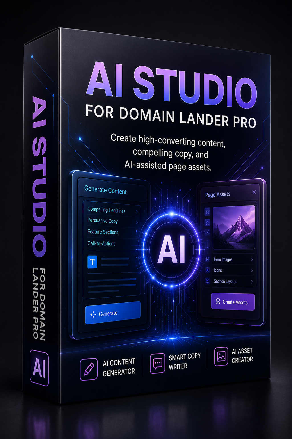 AI Studio for Domain Lander Pro product box